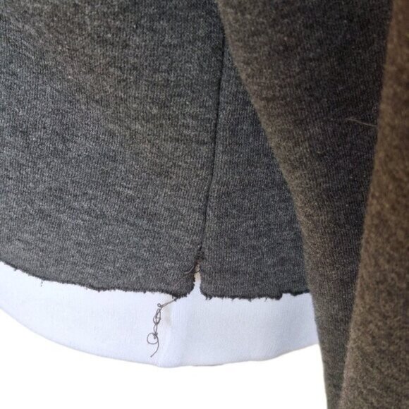 ATHLETIC WORKS GREY CUT-OFF SWEATSHIRT SIZE MEDIUM - Picture 4 of 5